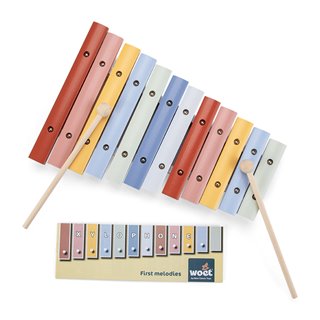 Wooden xylophone (nordic colors)